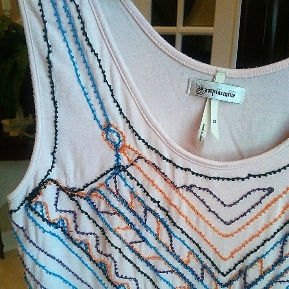 Beaded Tank by Irreplaceable L/XL - Picture 3 of 3